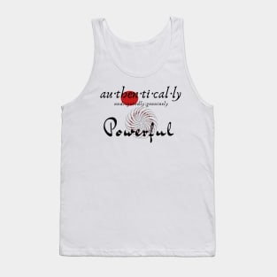 Au-Then-Ti-Cal-Ly Powerful Flipped Tank Top